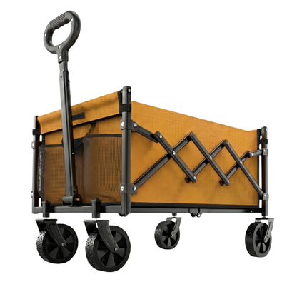 Adjustable Handle Wagon Cart with 220 lb Weight Capacity