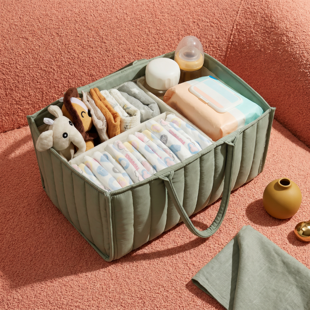 Nursing Essentials Organizer for Baby Nursery