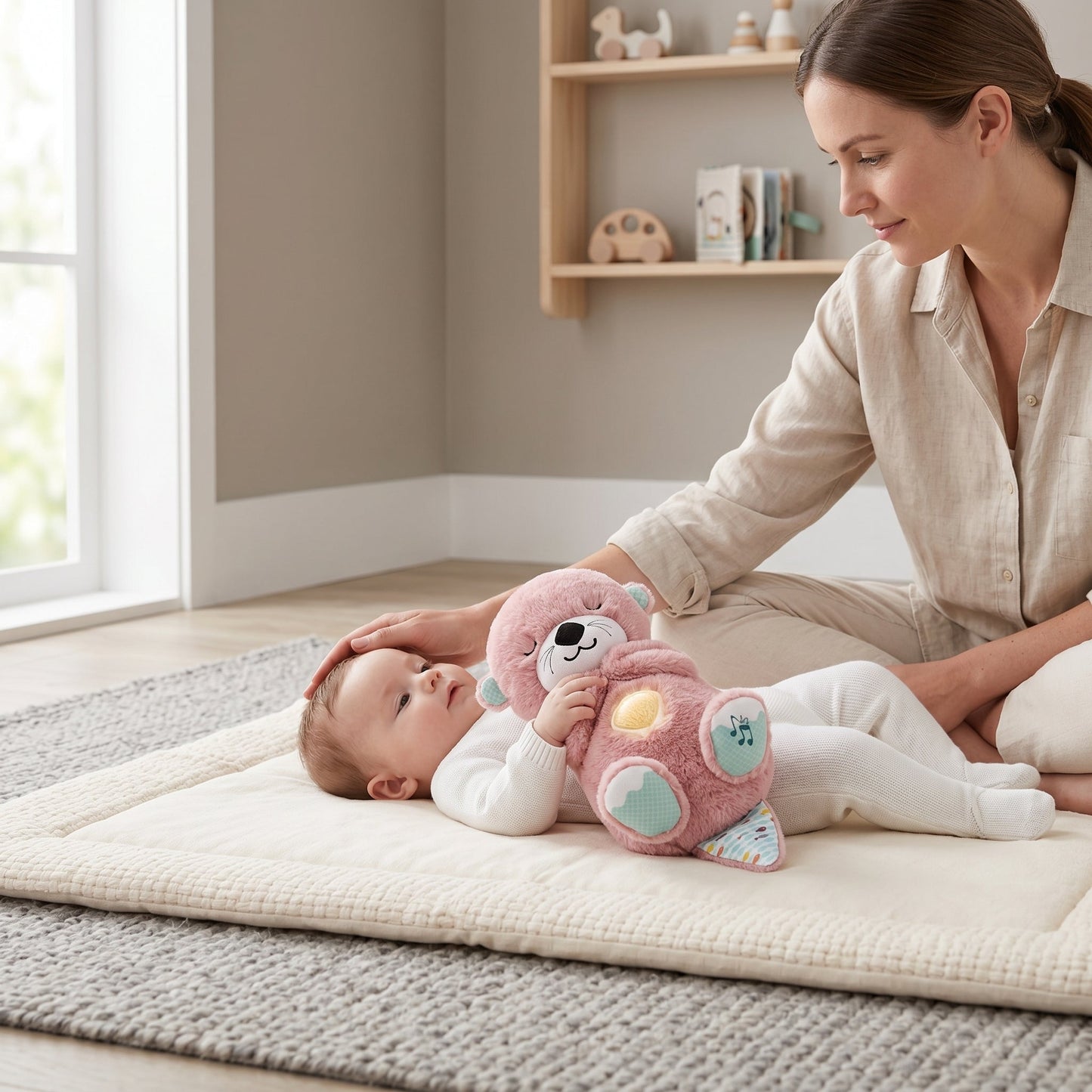 Plush Otter Toy for Calming Breathability