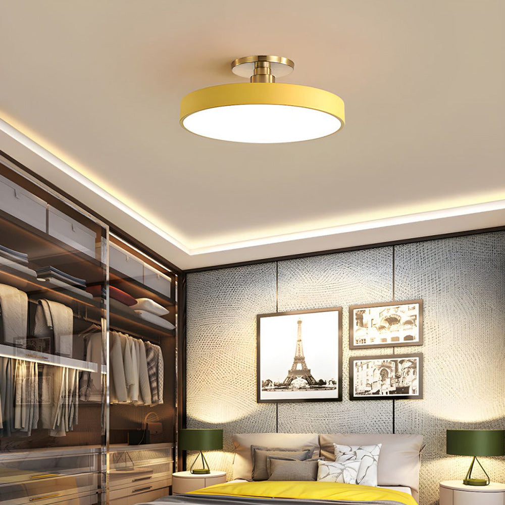 Chic Two-Color LED Ceiling Light with Convenient Remote Control