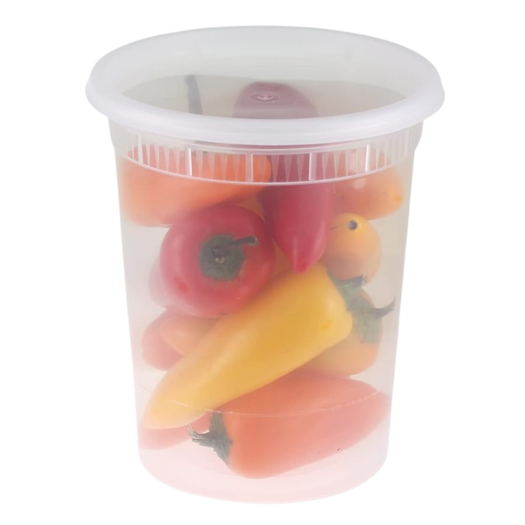 Reusable Food Storage Containers Set of 24 with Snap Lids