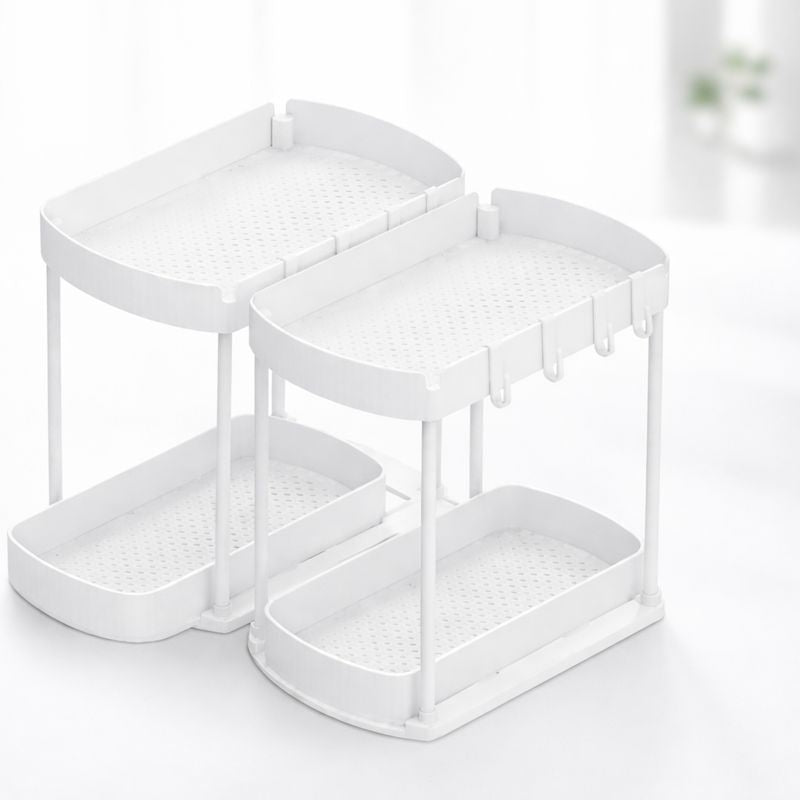 2-Pack Under-Sink Storage Solutions - Practical Organizer Set