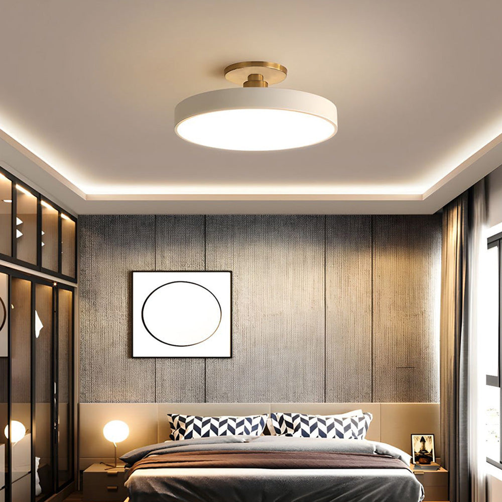 Chic Two-Color LED Ceiling Light with Convenient Remote Control