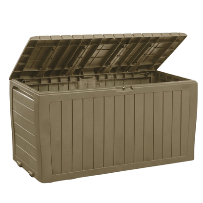 Lockable Latch Storage Box - 250L Capacity with Hinged Lid