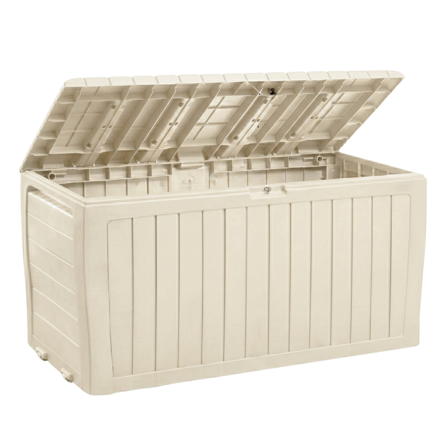 Lockable Latch Storage Box - 250L Capacity with Hinged Lid