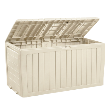 Lockable Latch Storage Box - 250L Capacity with Hinged Lid