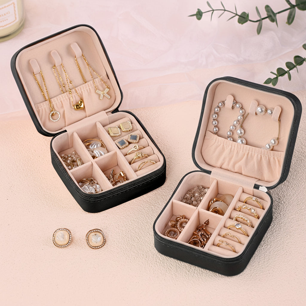 Chic Travel Jewelry Storage Case - Perfect Gift for Mom