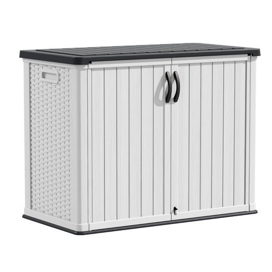 Waterproof Resin Outdoor Storage Cabinet – 26 Cubic Feet with Lock