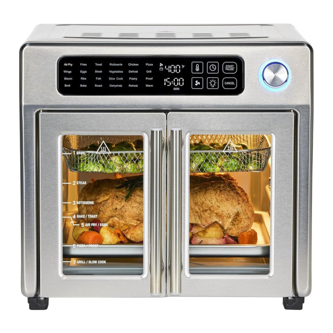 26-Quart Air Fryer and Toaster Oven with 24 Cooking Functions