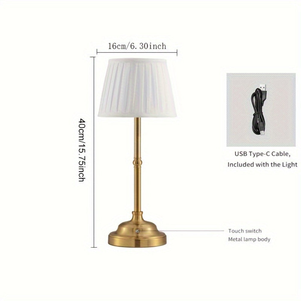 Portable Touch-Control LED Lamp - Rechargeable and Stylish