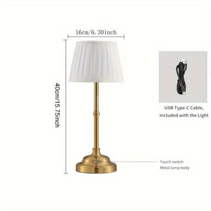 Portable Touch-Control LED Lamp - Rechargeable and Stylish