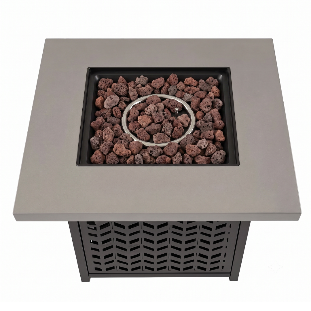 Gas Fire Pit Table 28 Inches – 50000 BTU Steel Propane Heater