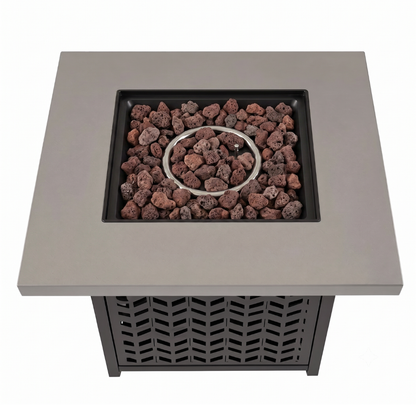 Gas Fire Pit Table 28 Inches – 50000 BTU Steel Propane Heater
