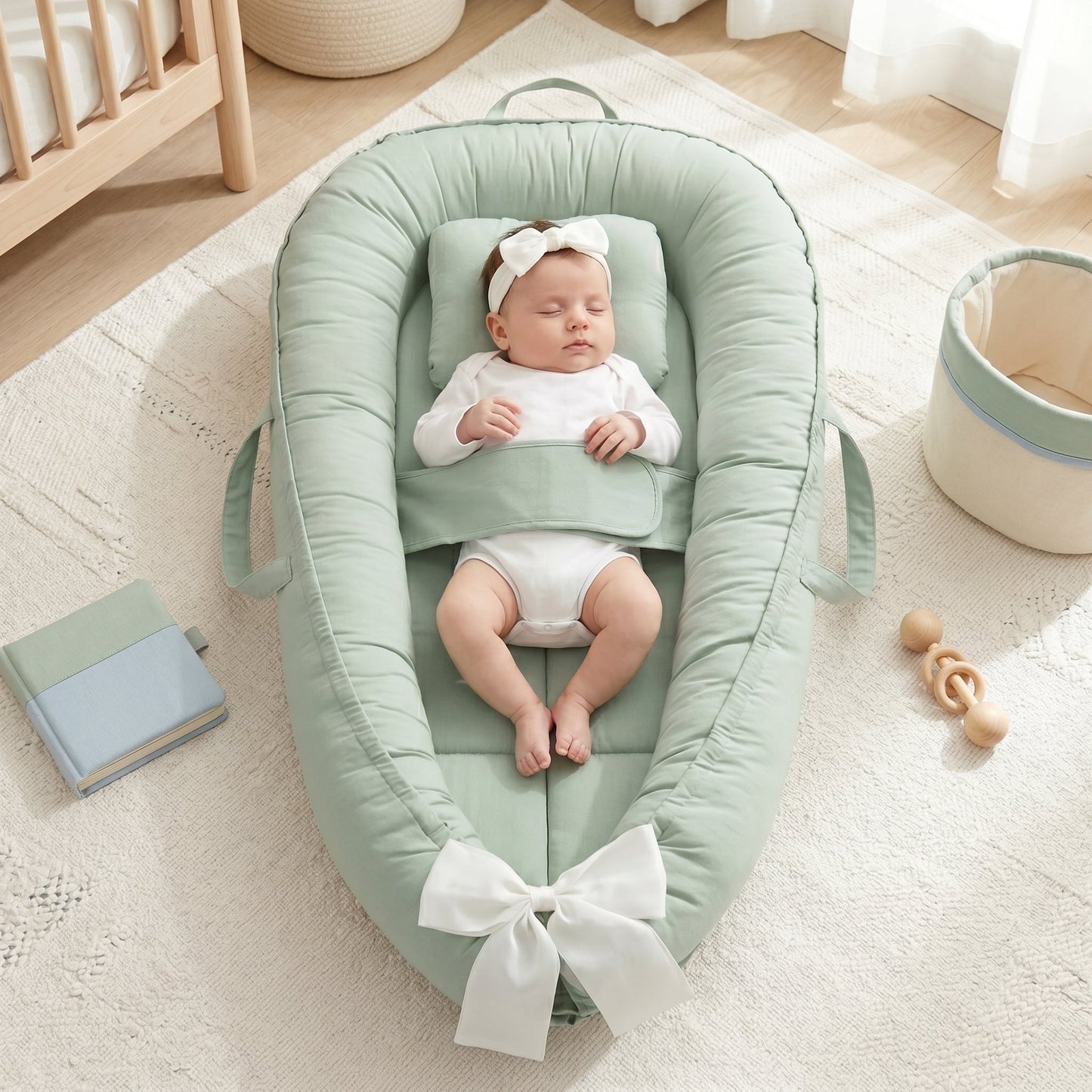 Baby Nest with Halo Wing Design