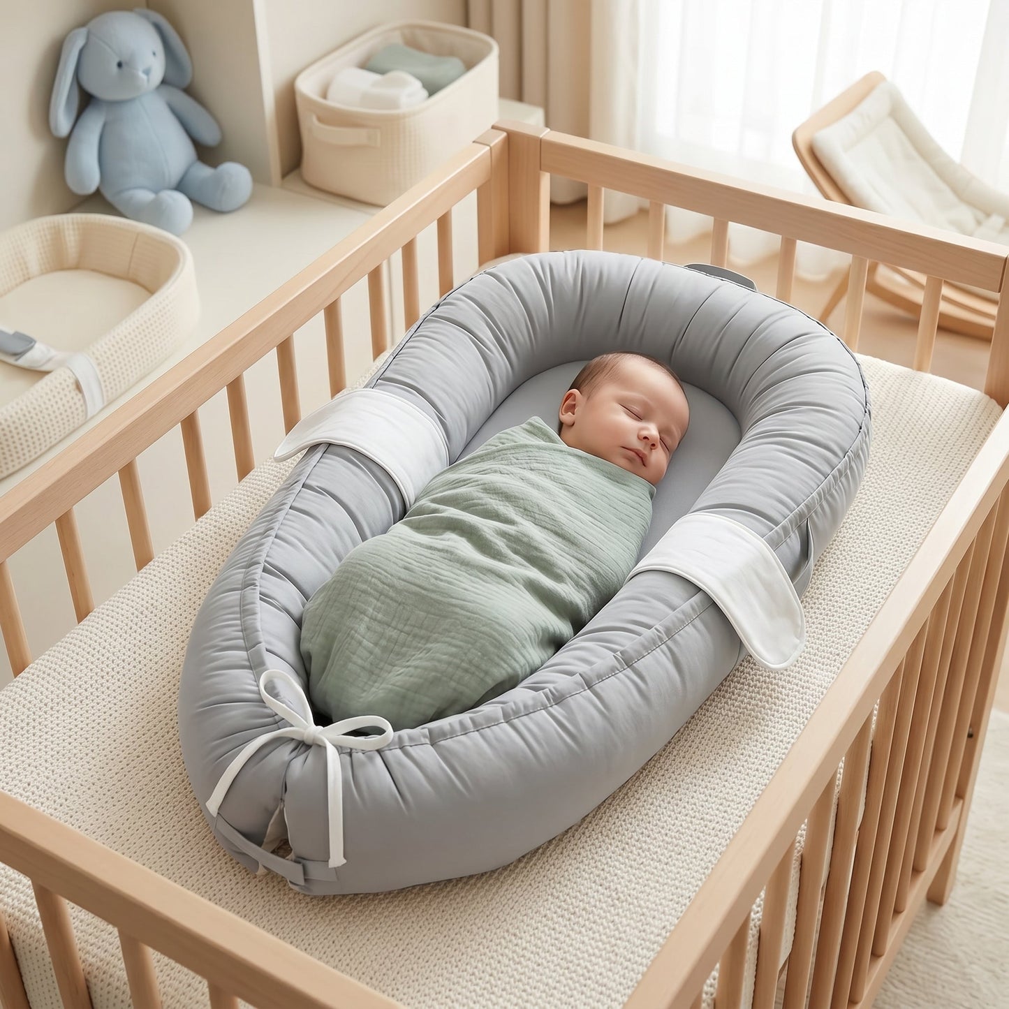 Baby Nest with Halo Wing Design