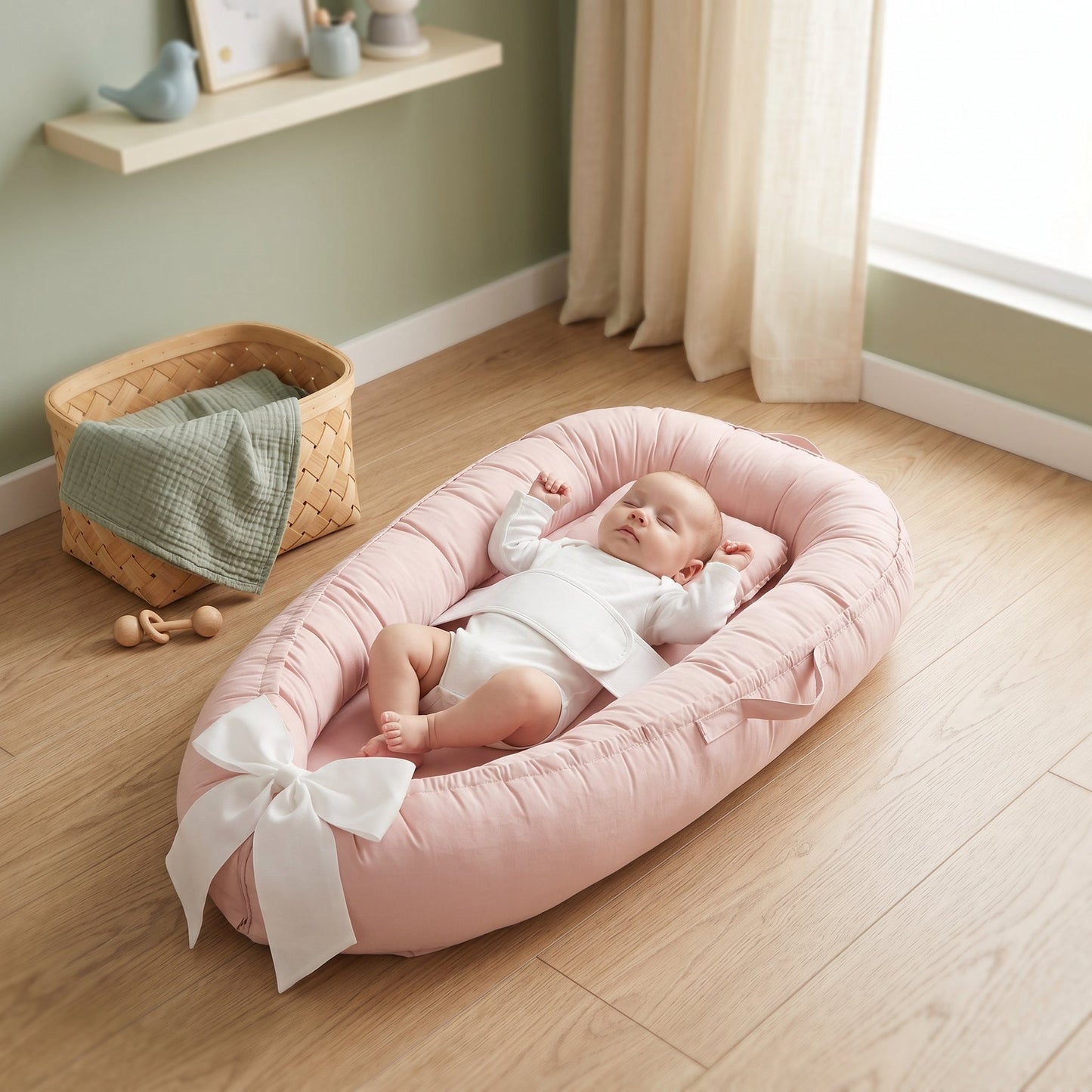 Baby Nest with Halo Wing Design