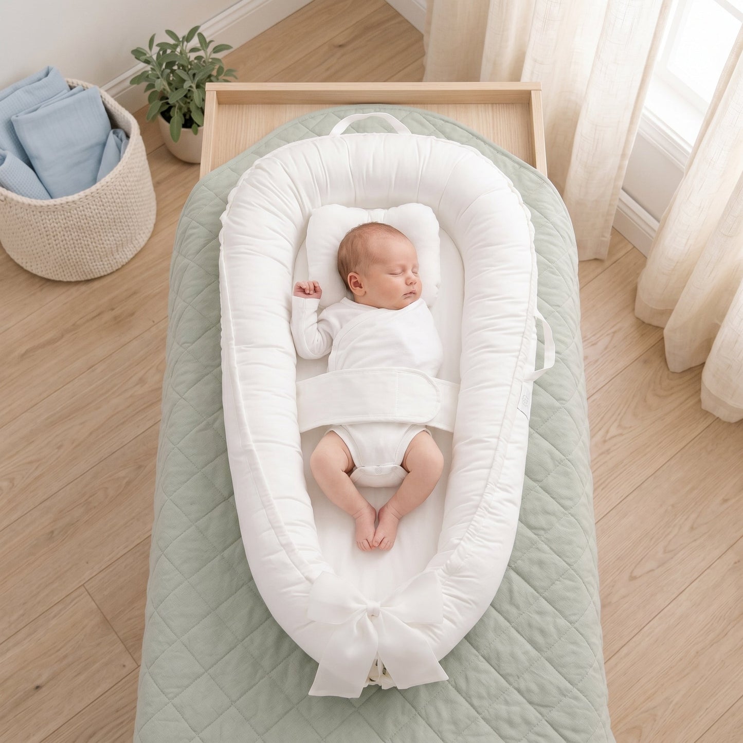 Baby Nest with Halo Wing Design