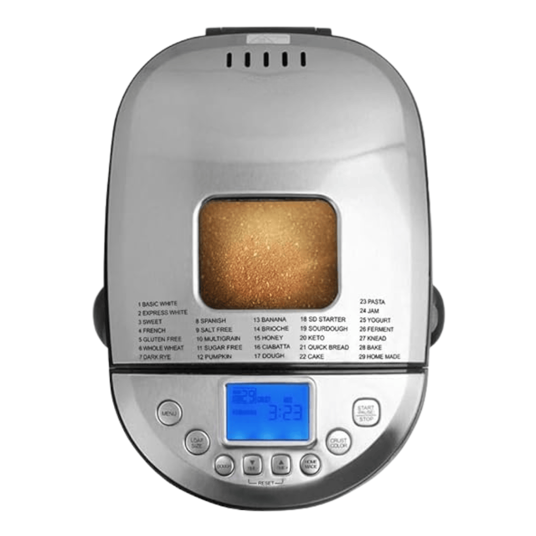 Automatic Bread Machine with LCD Screen and Customizable Settings – 29 Functions