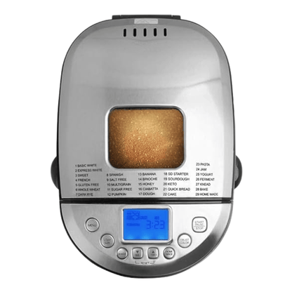 Automatic Bread Machine with LCD Screen and Customizable Settings – 29 Functions