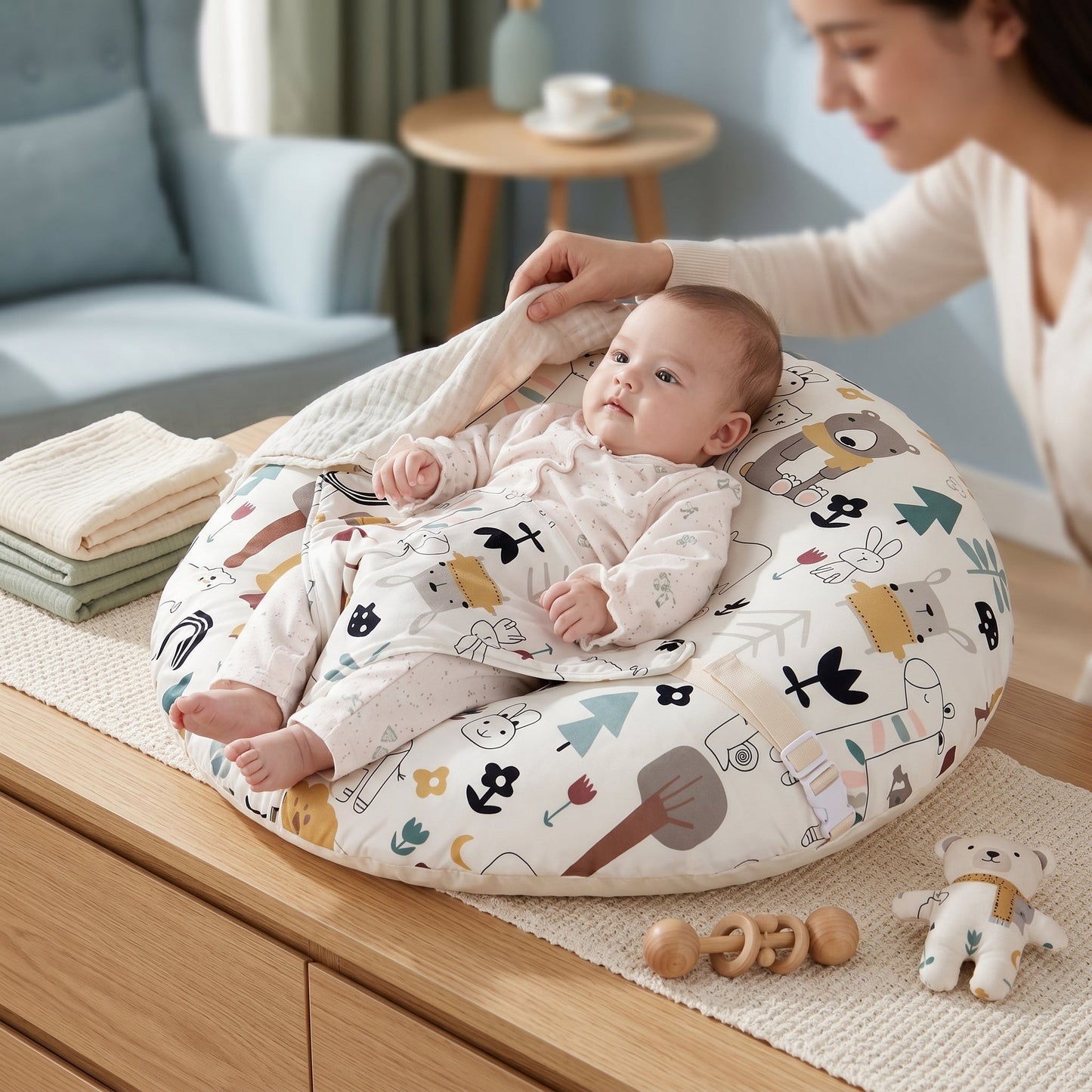 Supportive Cushion with Cloud Slope Design