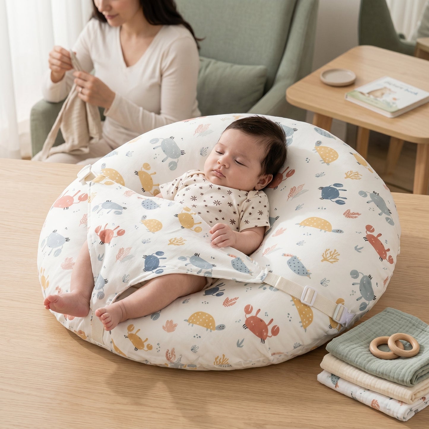 Supportive Cushion with Cloud Slope Design