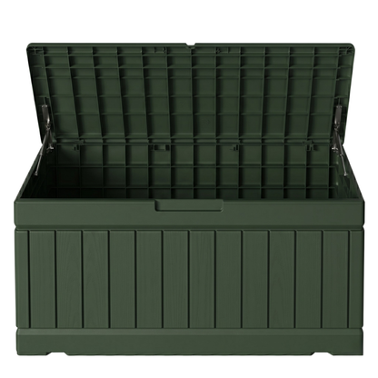 Hydraulic Lid Storage Box - 295L Resin Deck Organizer
