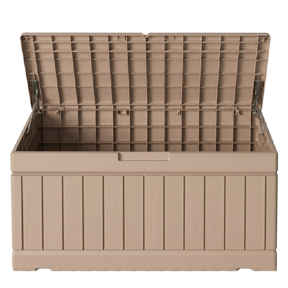Hydraulic Lid Storage Box - 295L Resin Deck Organizer