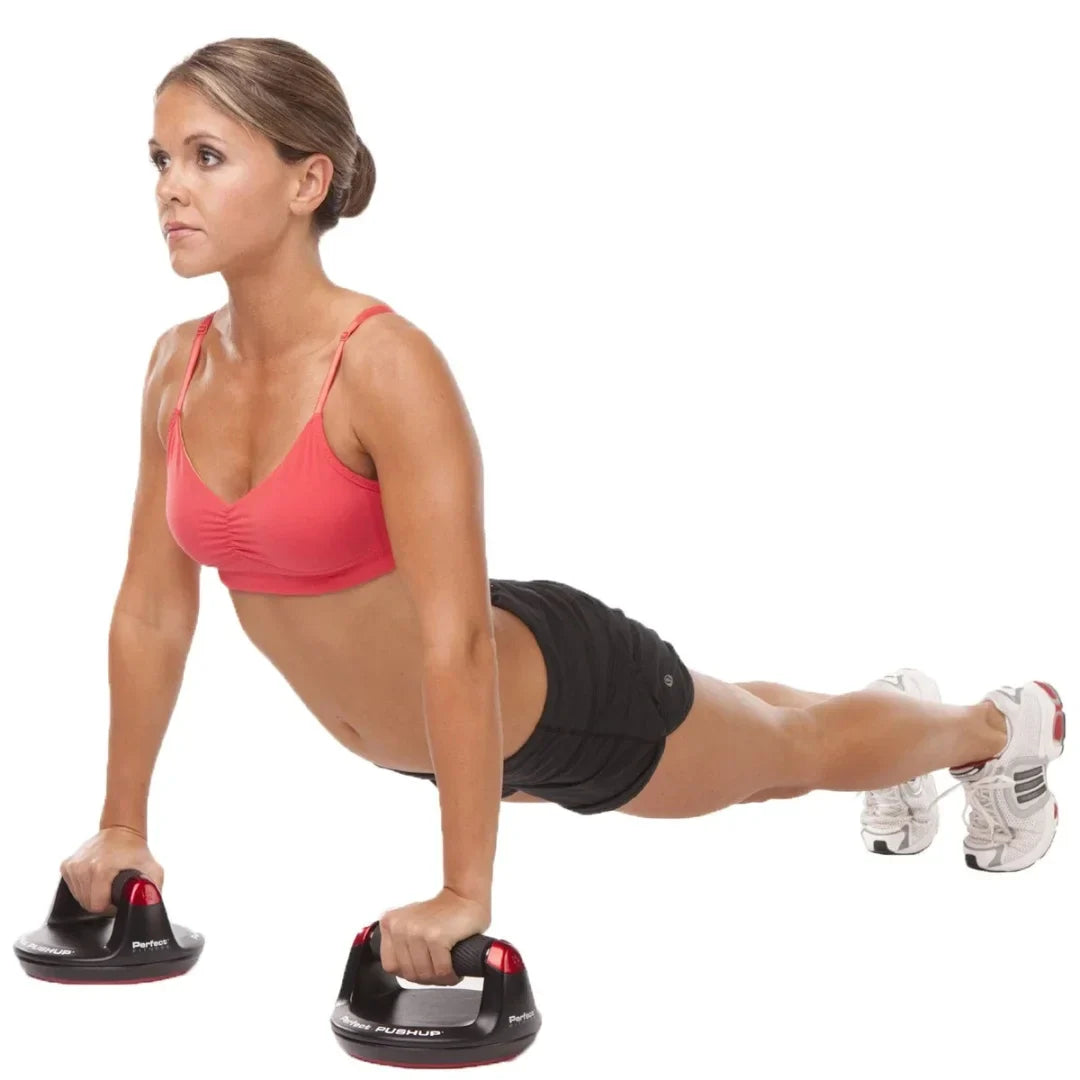Fitness Training Push-Up Handles with Rotating Grip