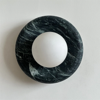 Chic LED Wall Sconce with Marble Accent - Stylish Lighting