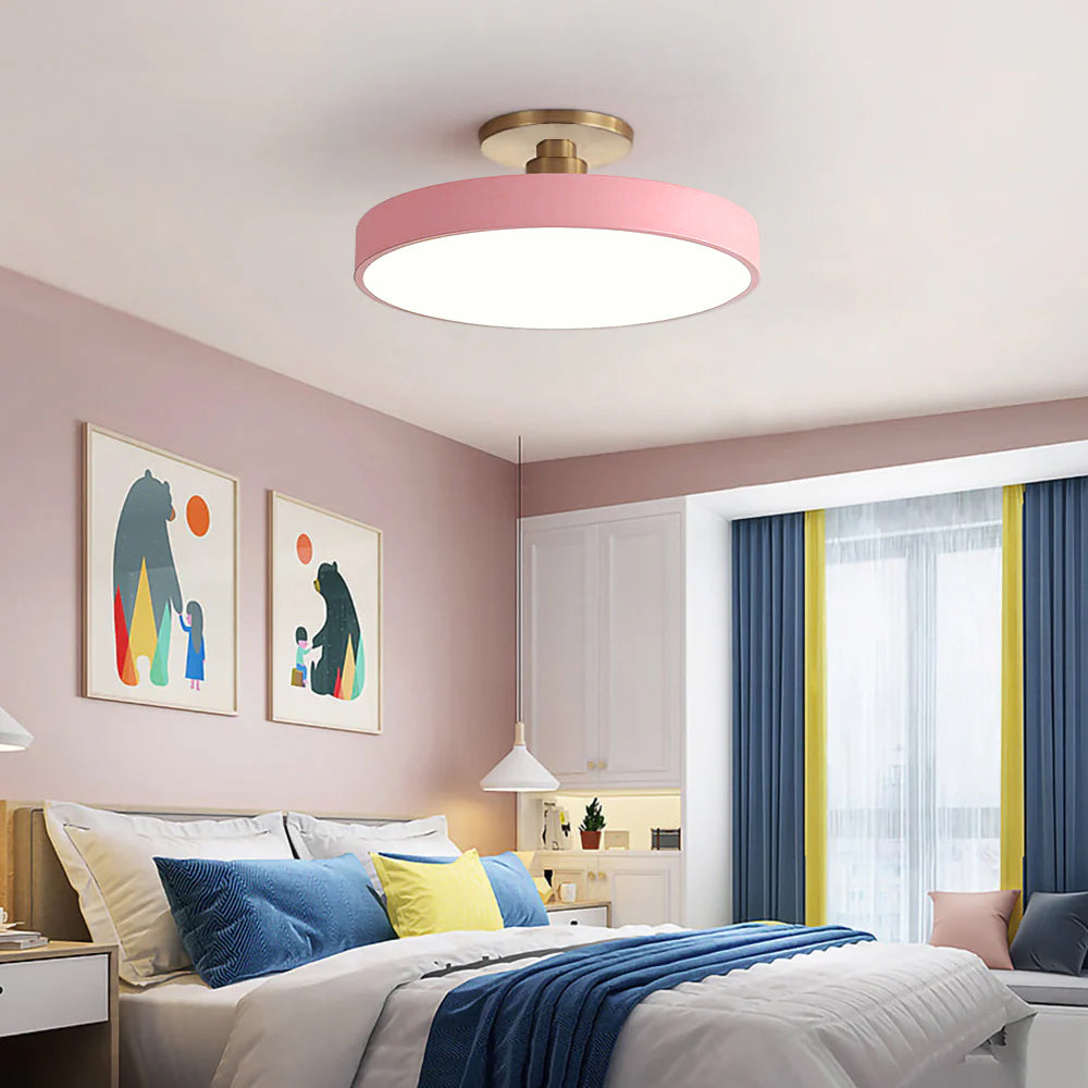 Chic Two-Color LED Ceiling Light with Convenient Remote Control