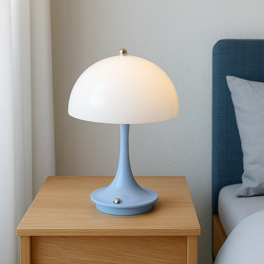 Chic Portable Table Lamp with Elegant Glow