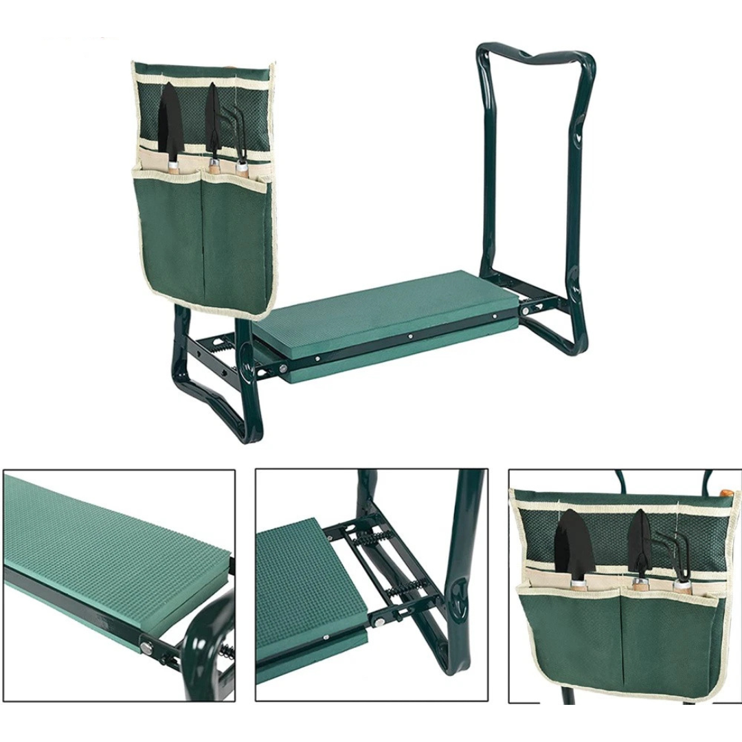 Kneeling Pad and Seat for Gardening with Storage Pocket
