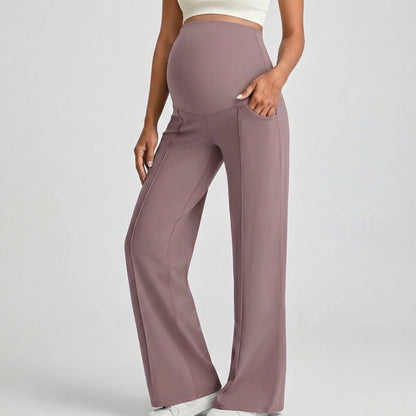Yoga Pants with Flared Legs in Cloud Design
