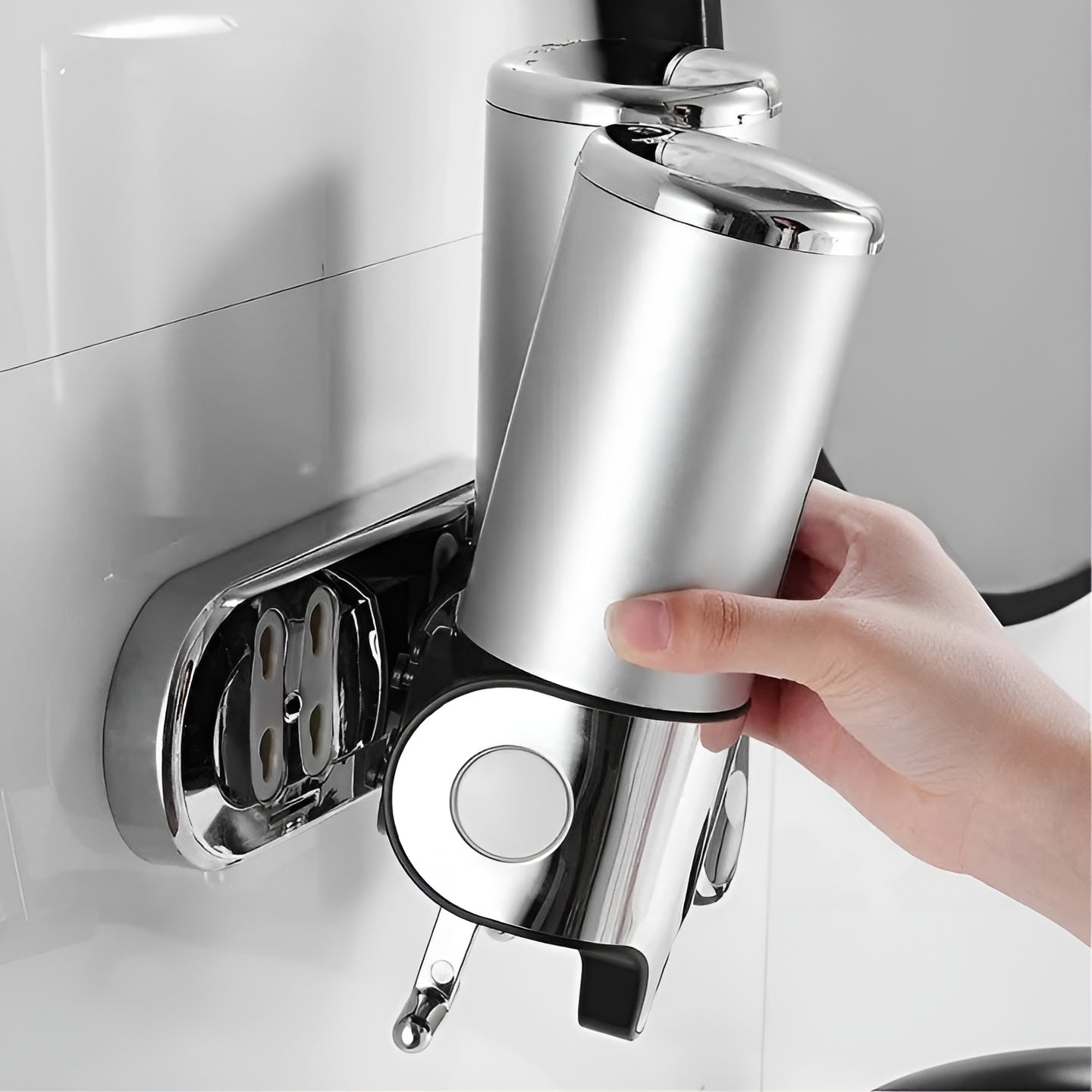 Sleek Marble-Style Wall Soap Dispenser for Effortless Use