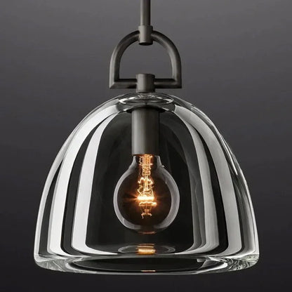Elegant Glass Dome Pendant Light for Modern Kitchens