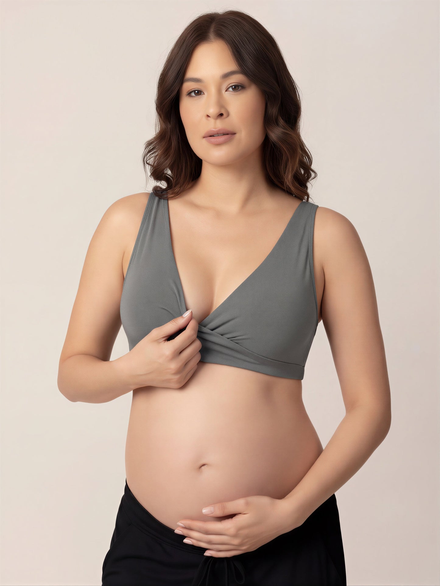 Nursing Bra with Soft Crossover Design