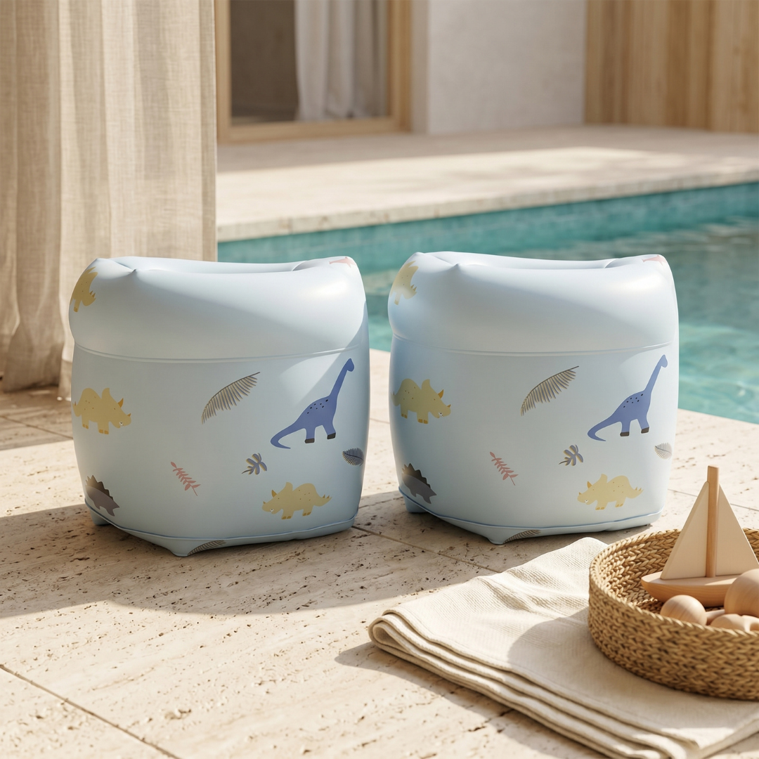 Children's Arm Floaties in Coral Color