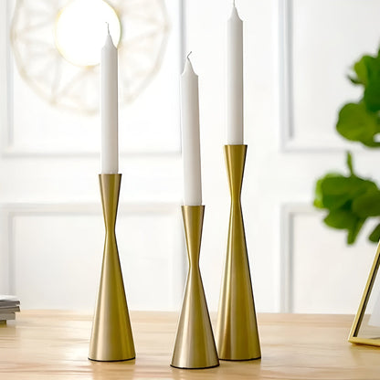 Sophisticated Candle Holder Trio for Stylish Home Ambiance