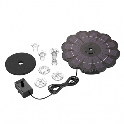 Solar Fountain Pump 3.5W with Replaceable Nozzles