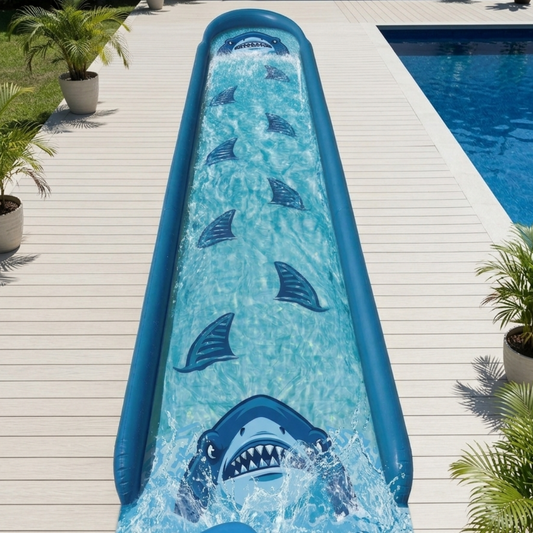 30-Foot Water Slide with 2 Bodyboards and Integrated Sprinkler