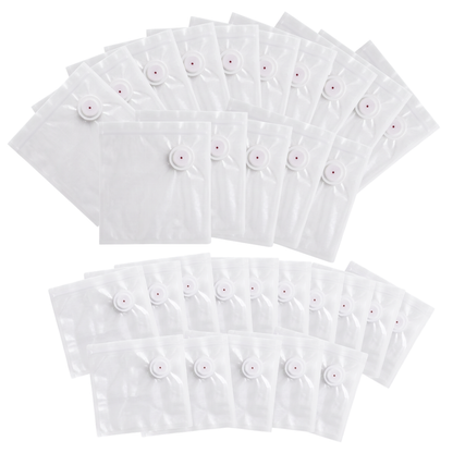 30 Count Reusable Food Storage Bags for Vacuum Sealing in Kitchen