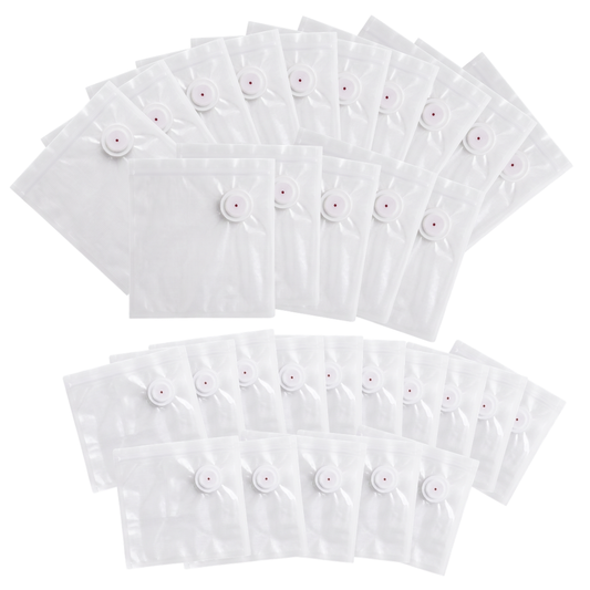30 Count Reusable Food Storage Bags for Vacuum Sealing in Kitchen
