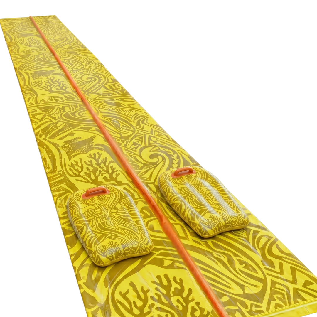 30-Foot by 4.5-Foot Water Slip and Slide for Lawn with Sprinklers & 2 Boards