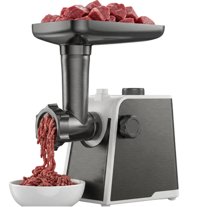 Electric Meat Grinder 3200W with Sausage Tubes, Plates, and Kubbe Set
