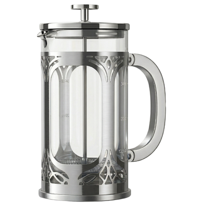 Stainless Steel Filtered 34oz Glass Coffee Press Brewer
