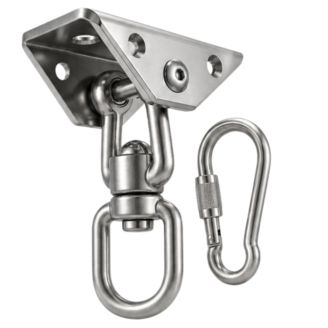 Hammock Hanging Kit with 1000 lb Capacity and 360° Rotating Hook
