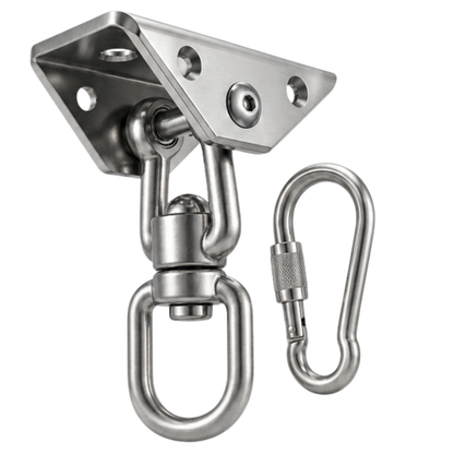 Hammock Hanging Kit with 1000 lb Capacity and 360° Rotating Hook