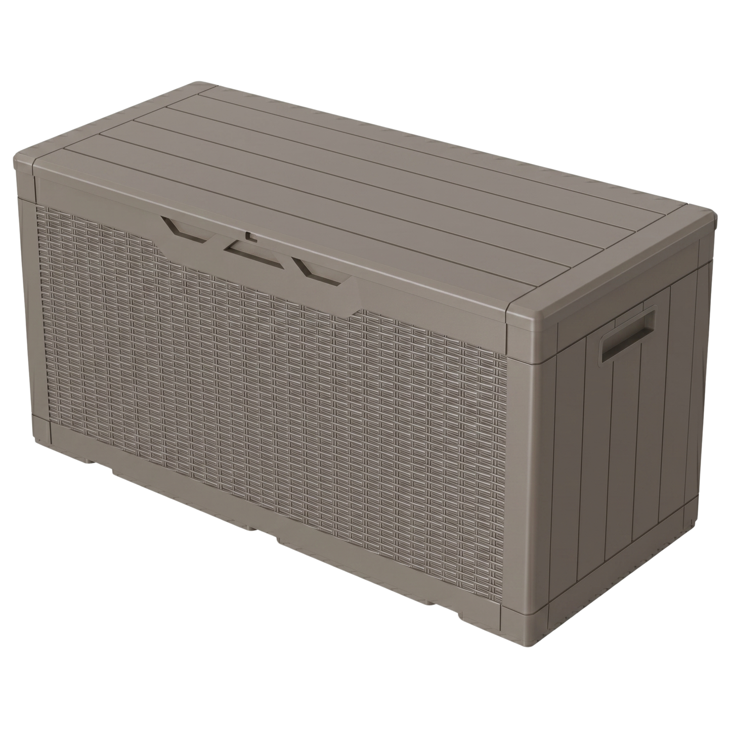 Hydraulic Lid Deck Storage Box with Side Handles - 378.5 L Capacity