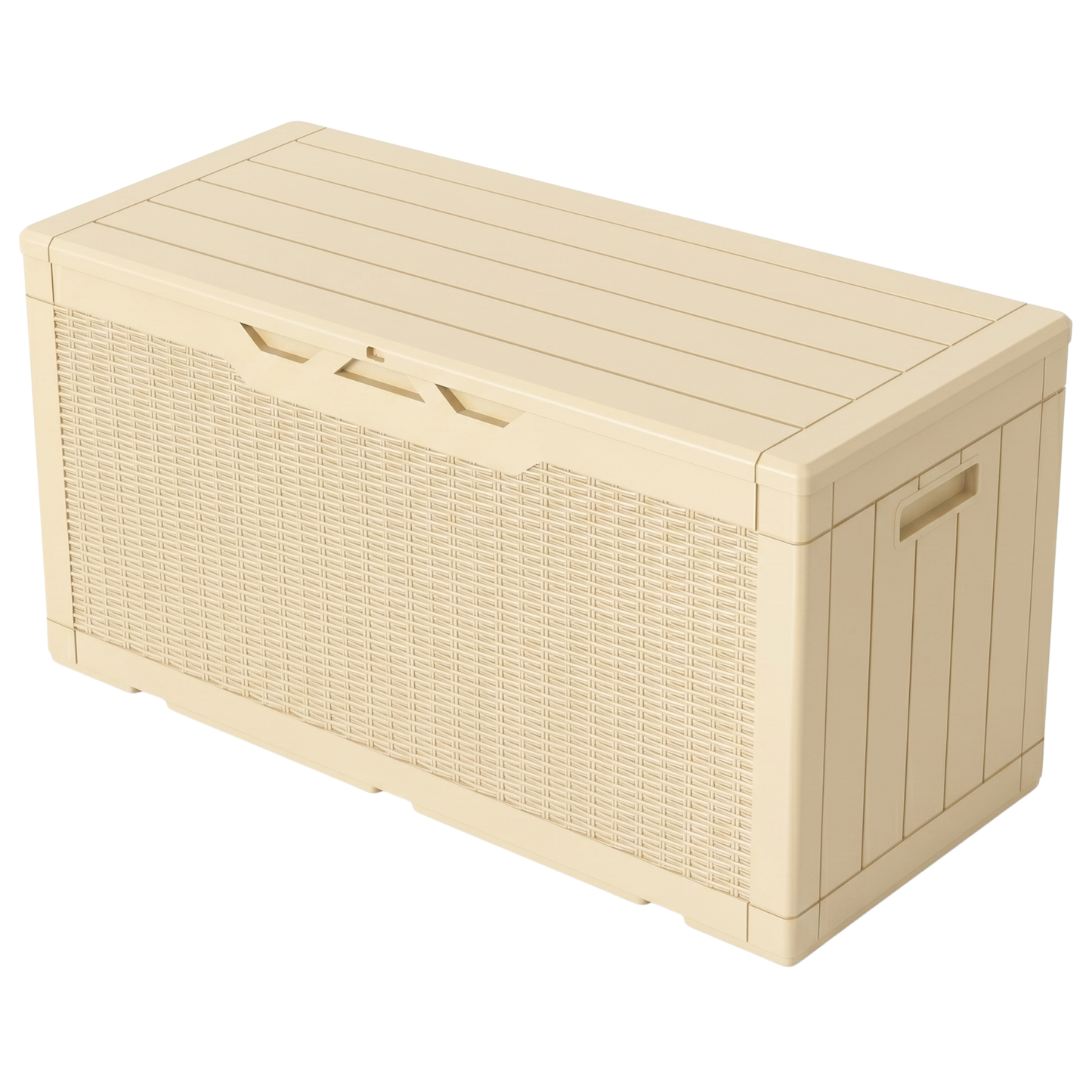 Hydraulic Lid Deck Storage Box with Side Handles - 378.5 L Capacity