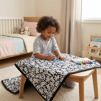 Coloring Blanket with Meadow Design